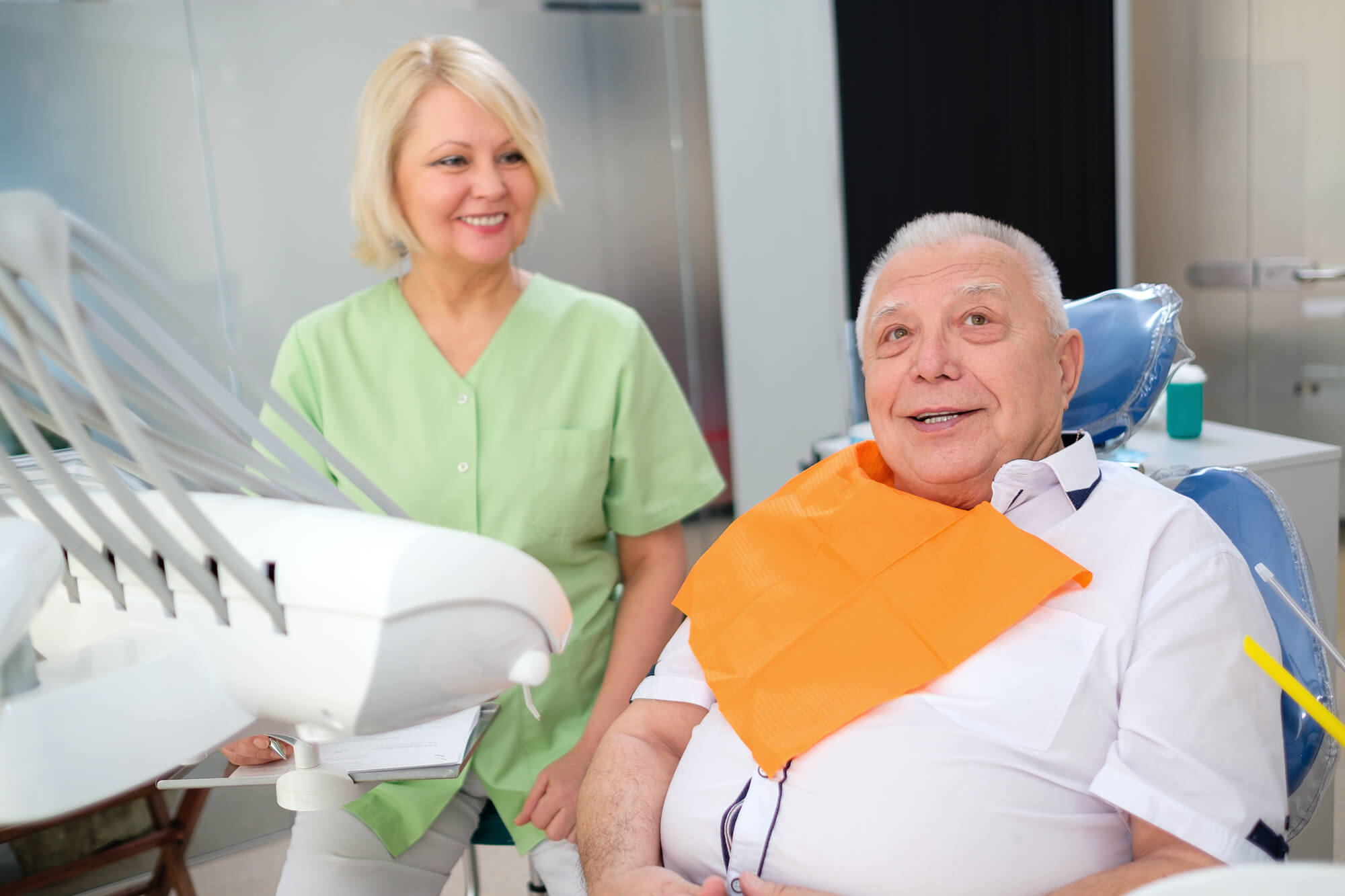 Happy patient with his El Dorado Hills Dentist